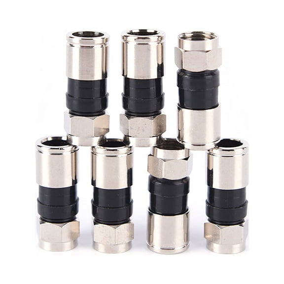 10 pcs RG6 F Type Compression 2.7cm high quality Snap Seal Plug Connector