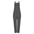 thumbnail image 5 of Jsaierl Jumpsuits for Women Casual Summer Rompers Sleeveless Loose Spaghetti Strap Baggy Overalls Jumpers with Pockets 2024, 5 of 6