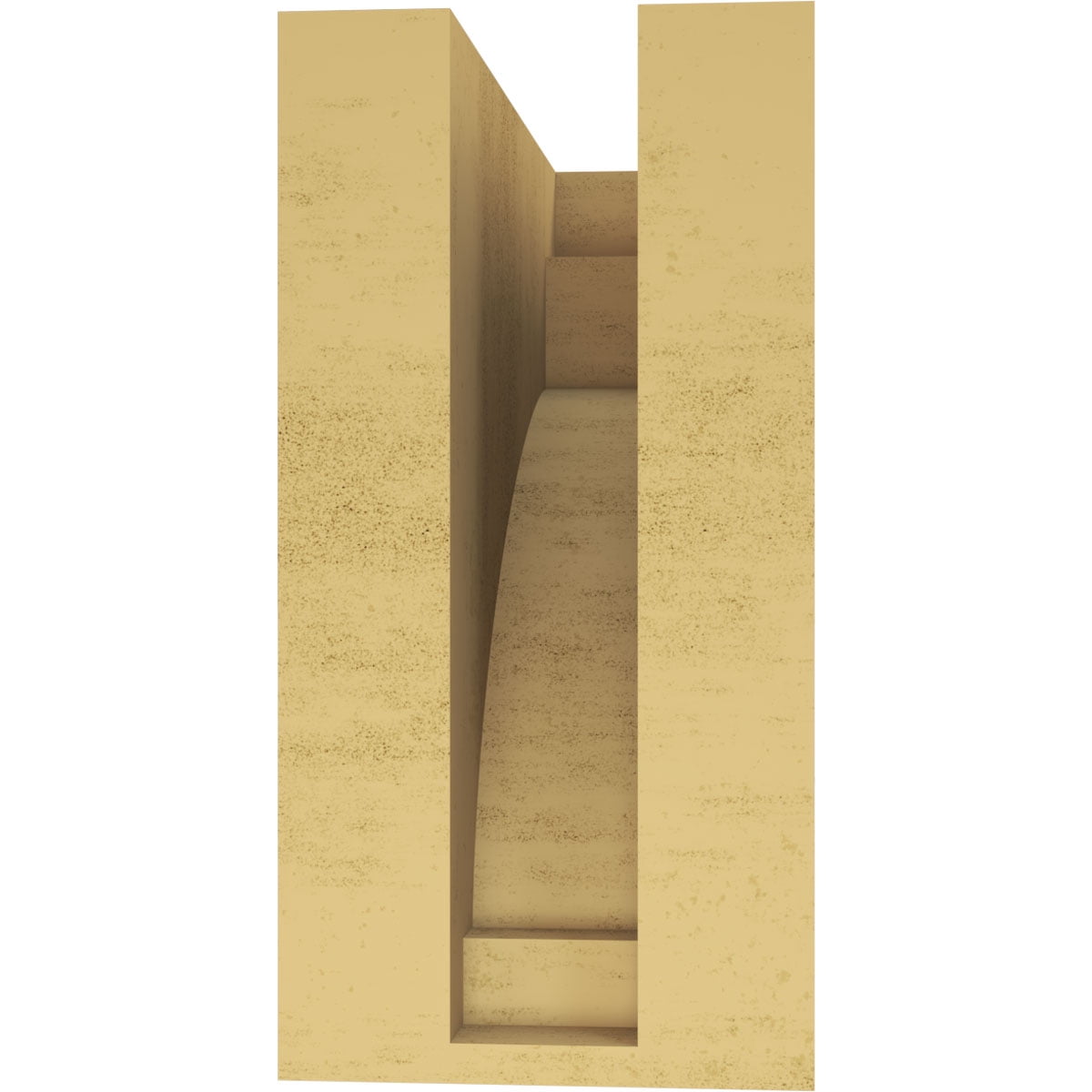 5"W x 10"D x 10"H Classic Rivera Rough Cedar Woodgrain TimberThane Corbel, Primed Tan