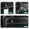thumbnail image 6 of Car Headrest Hooks, Leather Heavy Duty 20kg Capacity, Multifunctional with Cable Organizer & Shopping Bag Holders, Universal Fit, Easy Install for Car Interior Storage, 6 of 6