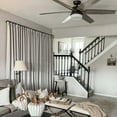 thumbnail image 5 of Grey Beige Linen Look Blackout Drape, Solid Thermal Insulated Sun Blocking Privacy Pinch Pleat Curtain for Bedroom Living Room, 84W x 96L, 1 Panel outdoor curtains, 5 of 7
