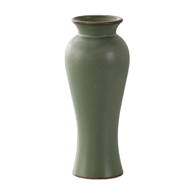 Jarrón de cerámica, jarrón de porcelana, florero, soporte para flores, jarrón rústico oriental para Estilo M B