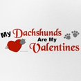 thumbnail image 2 of CafePress - My Dachshunds Are My Valentines 1 - Adjustable Unisex Printed Trucker Hat with Mesh Back, 2 of 8