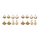 thumbnail image 4 of Paquete de 6 aretes de ratán Qarigey hechos a mano atractivos, 4 of 6