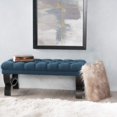 thumbnail image 2 of Christopher Knight Home Scarlett Fabric Ottoman Bench, Dark Blue, 2 of 2