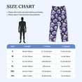 thumbnail image 4 of Gukieu cool flower Skull Print Men's Home Trousers, Elastic Drawstring Home Pajamas Clothing Suitable for Adult Men-Medium, 4 of 6