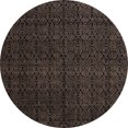 thumbnail image 1 of Ahgly Company Indoor Round Abstract Coffee Brown Area Rugs, 5' Round, 1 of 2