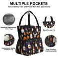 thumbnail image 3 of Halloween Gnome Pattern Drawstring Lunch Bag Women - Drawstring Lunch Bag Insulated for Work Office - Stain-Resistant Large Lunchbags for Women with Multi-Pockets, 3 of 6