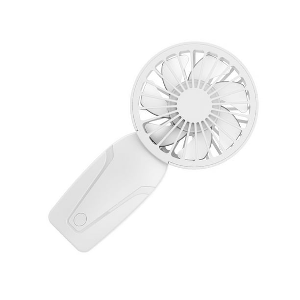 Cateissary Mini ventilador de carga USB para un funcionamiento silencioso y sin ruidos recargable con gran potencia eólica Electrodomésticos blanco