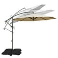 thumbnail image 4 of Kozyard 10 ft. Offset Cantilever Hanging Outdoor Patio Umbrella (120'' Dia x 91''H Beige), 4 of 7