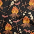 thumbnail image 1 of oneOone Viscose Jersey Black Fabric Campfire Sewing Fabric By The Yard Printed Diy Clothing Sewing Supplies 60 Inch Wide, 1 of 4