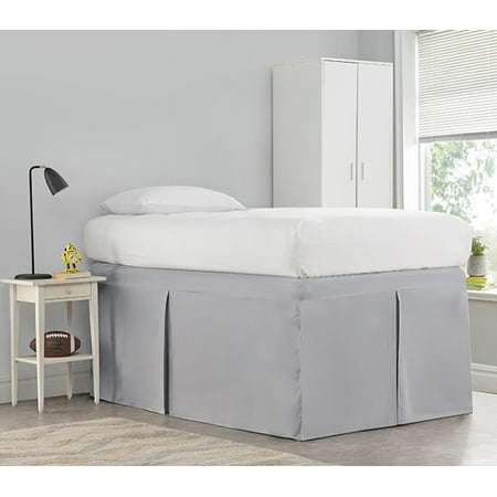 Tailored Dorm Sized Bed Skirt - Alloy - Walmart.com