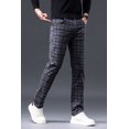 thumbnail image 5 of Mens Vintage Plaid Dress Pants Chino Pants Versatile Casual to Formal Wear, 5 of 8