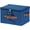 Deep Blue, variant on Storage Bins Boxes with Zipper Lid Combination Lock PU Leather Handles Cotton Linen Fabric Lidded Lockable Baskets Foldable Washable Closet Shelf Organizer Container (Black, Small)