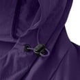 thumbnail image 3 of Kmdttou Women's Waterproof Rain Jacket with Hood Lightweight Mountains Sport Jacket for Women Hooded Windbreaker Raincoat Purple XS, 3 of 5