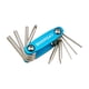 thumbnail image 1 of Kit de reparación de bicicletas, herramientas multiusos plegables para reparar bicicletas de adultos, regalos Azul, 1 of 8