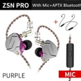 thumbnail image 1 of KZ ZSN Pro In Ear Auriculares Tecnología híbrida 1BA + 1DD HIFI Bass Metal Auriculares Sport Noise Cancelling Auriculares Monitor Deng Xun unisex, 1 of 2
