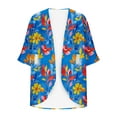thumbnail image 4 of Chemise Tunique à Manches Courtes avec Col Rabattu pour Garçons, Mélange Coton-Polyester, Coupe Ample, Col Rond, pour les Âges de 3 à 14 Ans, Usage Quotidien Décontracté, 4 of 4