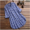 thumbnail image 1 of TRKIYQC, blusa con estampado Floral de talla grande para mujer, blusas de verano con cuello en V para la playa, blusas holgadas para cubrirse, blusas tipo túnica, camisetas para mujer TRKIYQC  Moderno diseño moderno, 1 of 1