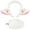 white, variant on Jiibva Animal Head Bands with Sheep Ears - Lovely Headband and Tail Set for All Age Groups Fancy Dress Lamb Costume Accessories