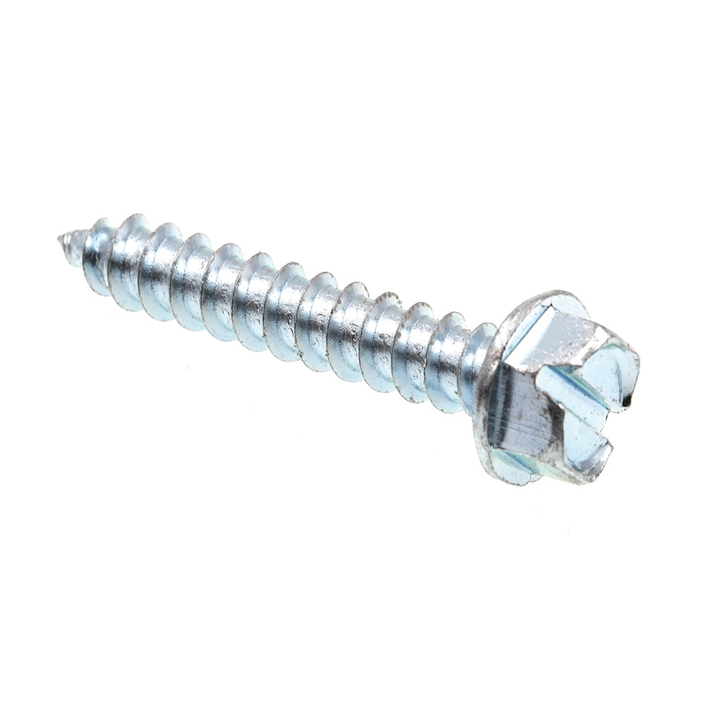 Package of 800 #14 x 2 1/2 Hex Washer Head Slotted Sheet Metal Screw Zinc Plated Set #RD-3991FST Warranity by Pr-Mch pcs