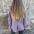 thumbnail image 4 of Sopiago Womens Casual Blazer Fashion Long Sleeve Open Front Work Office Suit Jackets for Women Purple,S, 4 of 6