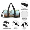 thumbnail image 3 of Sigee African Women Printed Multi-compartment Sports Gym Bag for Men and Women Large Capacity Travel Bag, Overnight Bag, 3 of 8