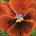 thumbnail image 2 of Pansy V On Aida Counted Cross Stitch Kit, 3.75" x 3.75", 18 Count, 2 of 2
