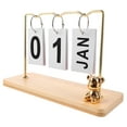 thumbnail image 4 of YSNOOWE Perpetual Calendar Desk Iron Material for Bedroom 1Pcs 9.3X6.1X3.2In, 4 of 8
