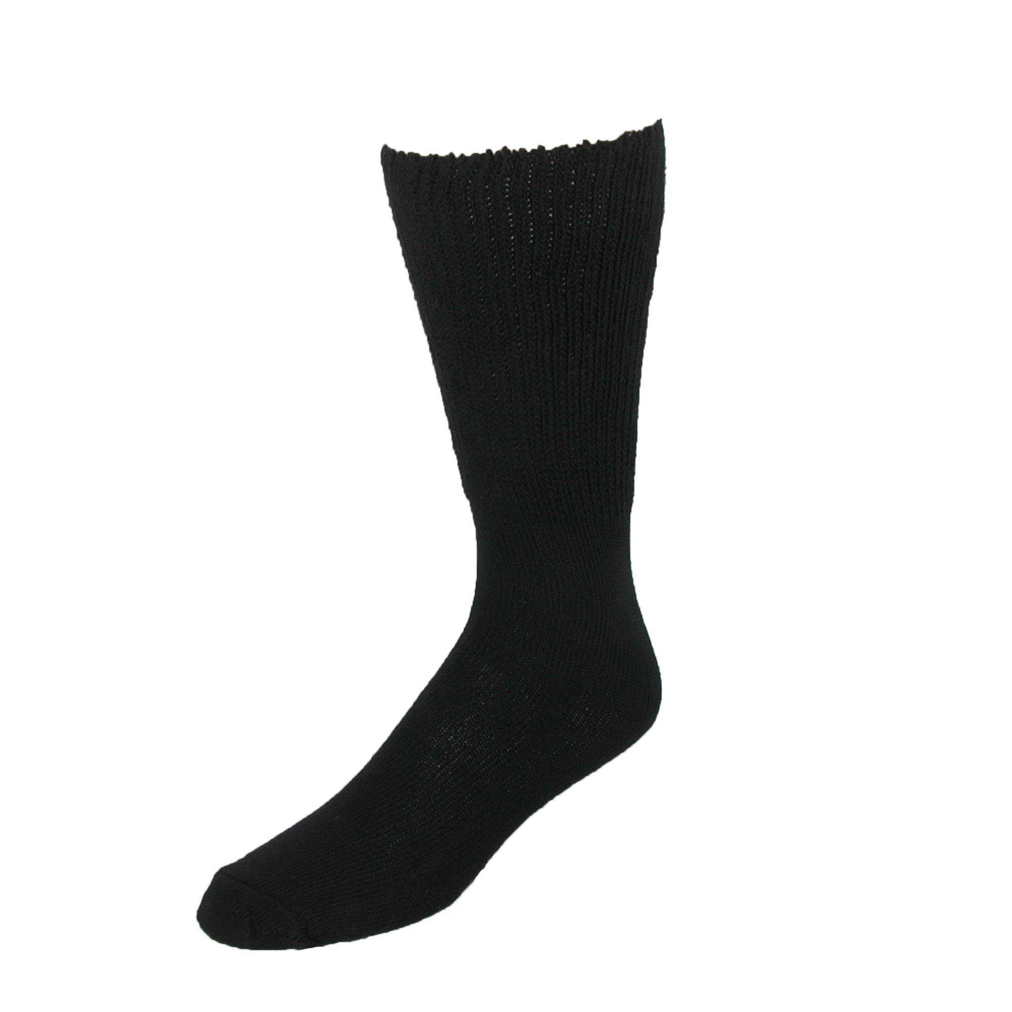Extra Wide Sock Co. Men's Cotton Wide Big and Tall Tube Socks (Pack of