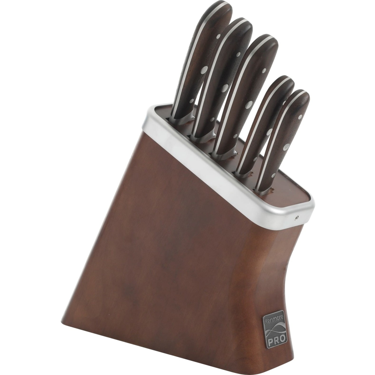 Kenmore Pro Truman High Carbon Stainless Steel 6 Piece Cutlery Set With Wood Handles