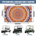 thumbnail image 3 of Contemporary Mandala Golf Cart Seat Cover 51" x 31", Universal Microfiber Towel for Bench Protection, 3 of 8