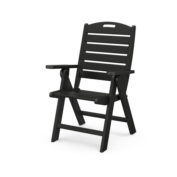 POLYWOOD Nautical Highback Chair in Black