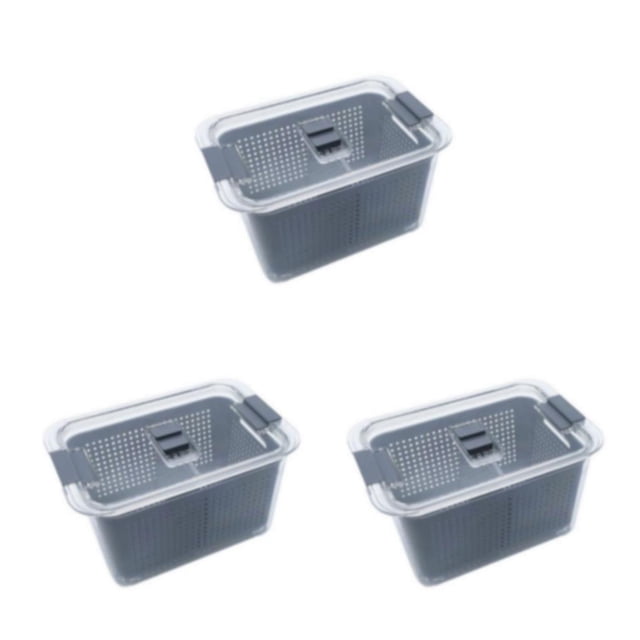 Kearding Contenedores de almacenamiento de plástico de fácil acceso y organización eficiente para cajas multifuncionales de cocina limpia y Type1 NO1