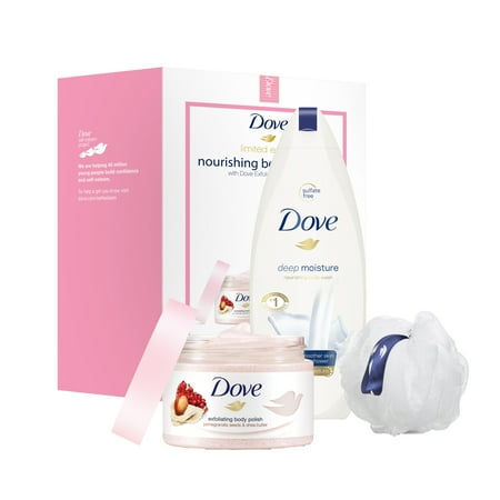 UPC 011111009967 product image for Dove 3-Pc Beauty Gift Set Pomegranate Seeds & Shea Butter with BONUS Pouf (Body  | upcitemdb.com