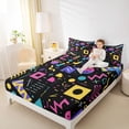 thumbnail image 4 of Feelyou Cycle Memphis Teens Queen Sheet Sets, Abstract Lines Bed Set, 4 Pieces, 4 of 7