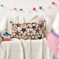thumbnail image 3 of 4th of July Patriotic Independence Throw Pillow Cover, 12 x 20 Inch Memorial Day America Stars Decor Cushion Case for Sofa Couch, 3 of 6