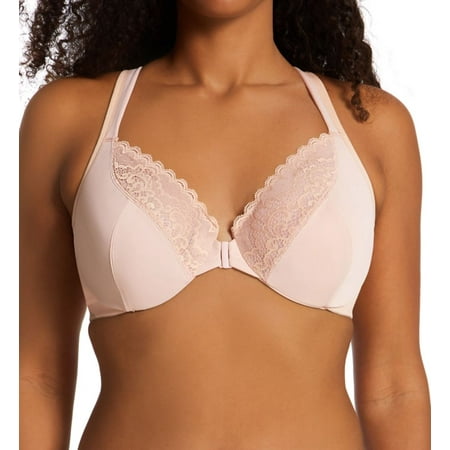 

Women s Playtex US4423 Front Close No Poke Dreamwire Bra (Pink Pirouette 42C)