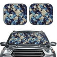 thumbnail image 6 of Lsque Abstract Blue Squares 2 PCS Windshield Sun Shade | CarFoldable Window Covers | Car Accessories Reflect UV for Universal Cars SUV Truck | Medium, 6 of 7