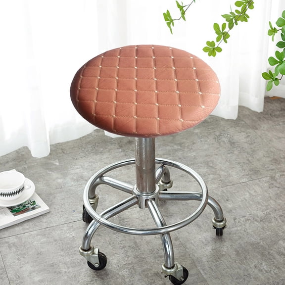 Round Seat Wraps, Stretchy Cloth Bar Stool Covers with Tight Elastic Edges, Heavy Duty Bar Stool Slipcovers