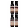 thumbnail image 4 of Guardurnaity Calentadores de piernas de invierno para mujer, calcetines largos de punto de punto con Cable, cubierta de pie de ganchillo bohemio Negro 2piezas, 4 of 6