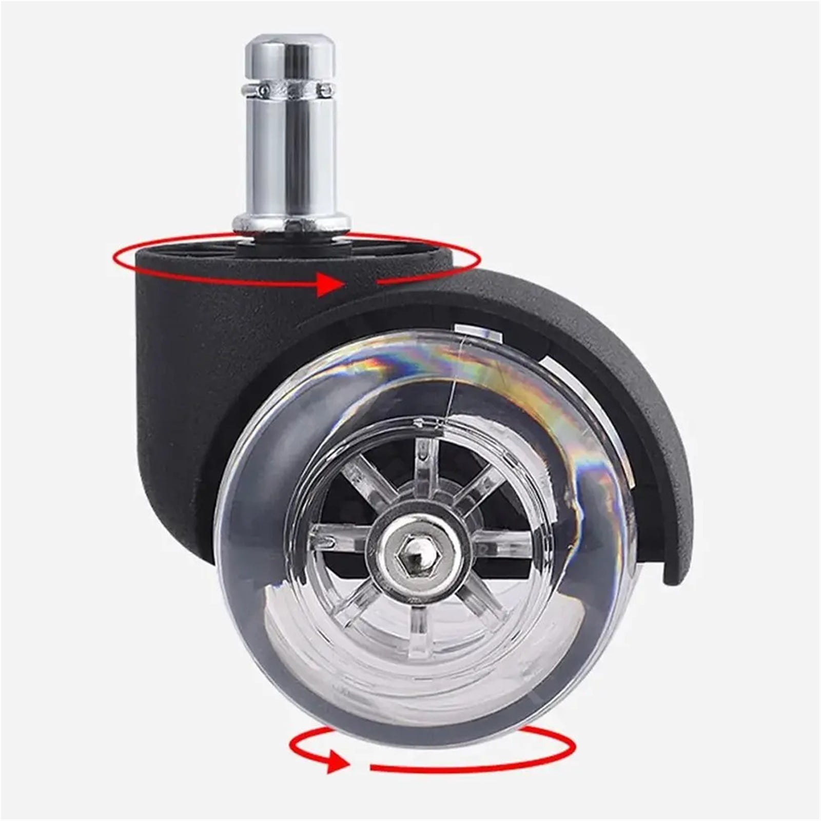 Safe Rollers Wheel Rubber Pulley Mute Wheel Furniture Caster Office Chair Wheels Chair Caster ,Quiet and Smooth