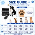 thumbnail image 6 of QZGZDS Dog Socks 4 Pack for Dogs, Anti-Slip Dog Shoes with Grippers, Adjustable Reflective Dog Booties Black, 6 of 7