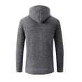 thumbnail image 4 of JTieacloth Warm Cardigan Sweaters Men's Casual Cardigan Sweaters Full Zip Sweaters Knitted Cardigan With Pockets(Gray), 4 of 5