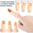 thumbnail image 3 of Finger Splints Set, 10pcs Finger Extension Splint Finger Splint Mallet Finger Support Adjustable Finger Immobilizer, 3 of 4