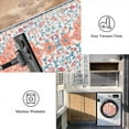 thumbnail image 3 of Findosom 2'x6' Vintage Runner Rug 0.4" Distressed Hallway Rug Non Slip Laundry Runner Rug Decor Rug Washable Runner Rug Kitchen Floor Mat Entryway Rug Runner for Laundry Room Kitchen Entryway, Orange, 3 of 7