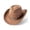 Brown, variant on Unisex Felt Cowboy Hat Wide Brim Classic Western Jazz Fedora Hat Outdoor Party Travel Hat