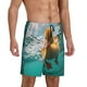 thumbnail image 2 of Fotbe Underwater Swimming Duck Pantalones Cortos de Pijama para Hombre, Ropa de Dormir, Pantalones de Pijama Cortos para Hombre-X-Large, 2 of 6