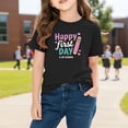 thumbnail image 4 of Bnwani Girls T Shirts Short Sleeve Comfortable Boys Shirts Breathable Tee Black Sizes 3-9, 4 of 9