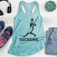 thumbnail image 2 of Touchdown Tank Top, Ladies Racerback Tank Top, Funny Baseball Tank, Funny Football Tank, Ironic Sports Tank, Cancun, XX-Large, 2 of 3
